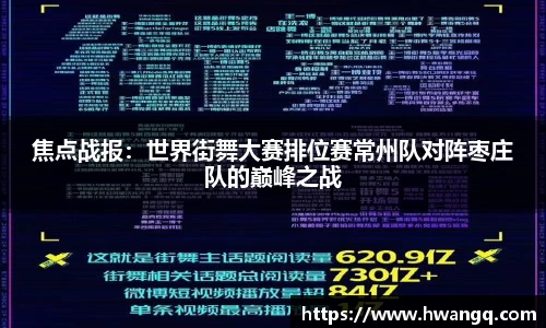 焦点战报：世界街舞大赛排位赛常州队对阵枣庄队的巅峰之战